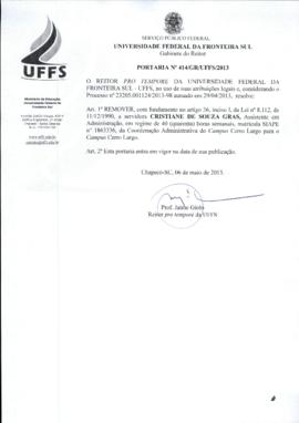 Portaria 414-GR-2013