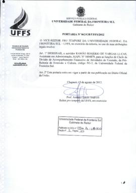 Portaria 862-GR-2012