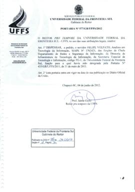 Portaria 577-GR-2012