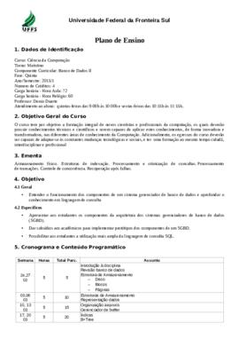 Banco de Dados II
