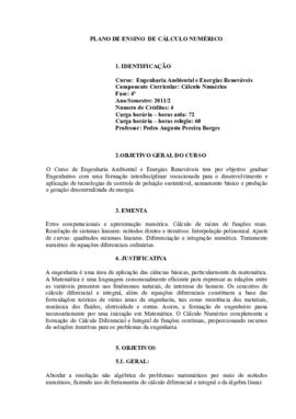 Cálculo Numérico