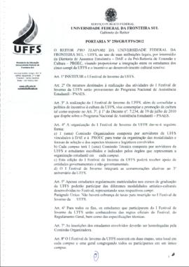 Portaria 250-GR-2012