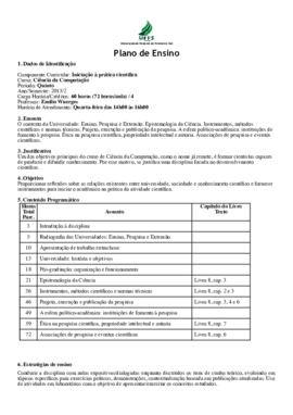 Iniciação à Prática Científica