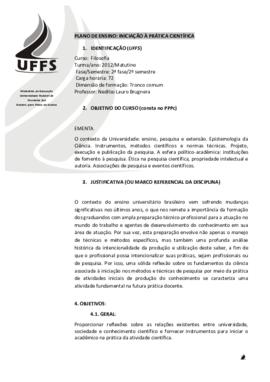 Iniciação à Prática Científica