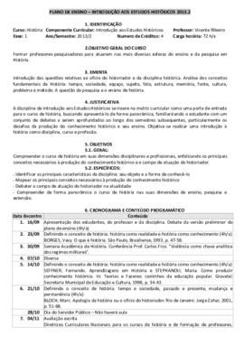 Introdução aos Estudos Históricos