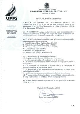 Portaria 585-GR-2012