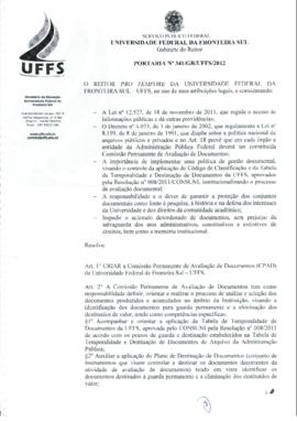 Portaria 341-GR-2012