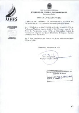 Portaria 163-GR-2013