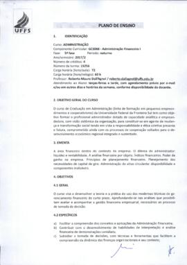Administração Financeira I