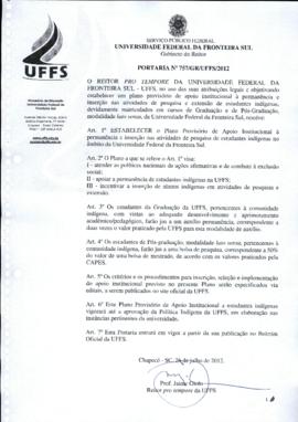 Portaria 757-GR-2012