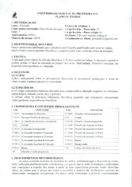 Filosofia da Educação