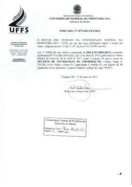 Portaria 497-GR-2012