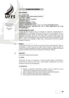 Administração Financeira I