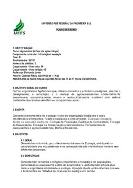 Introdução à Ecologia