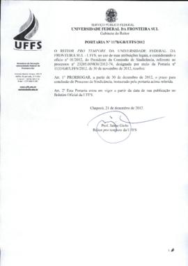 Portaria 1178-GR-2012