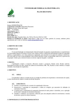 Matemática Financeira