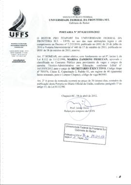 Portaria 357-GR-2012