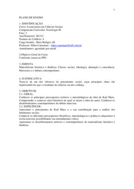 Sociologia III