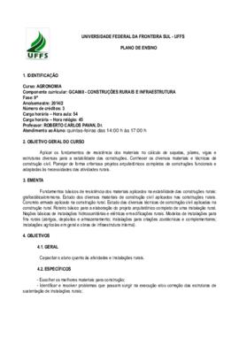 Construções Rurais e Infraestrutura