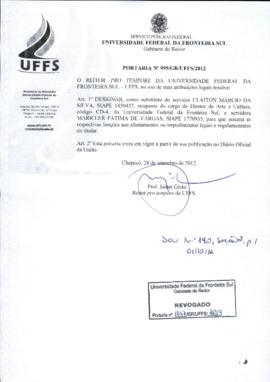 Portaria 995-GR-2012