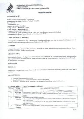 Leitura e Produção Textual I