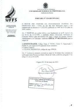 Portaria 131-GR-2012