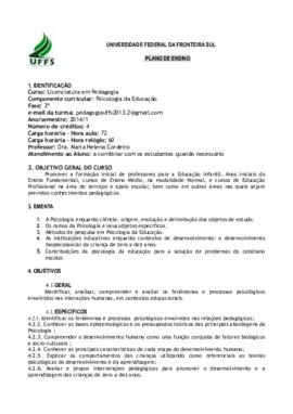 Psicologia da Educação
