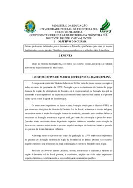 História da Fronteira Sul