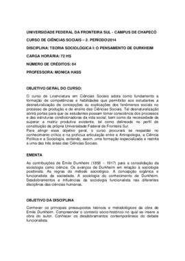 Sociologia I