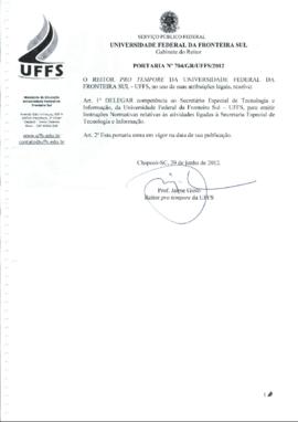 Portaria 704-GR-2012