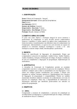 Construção de Compiladores