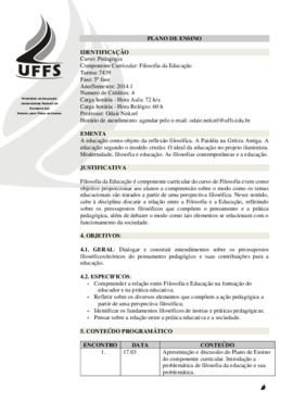 Filosofia da Educação