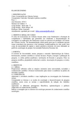 Iniciação à Prática Científica