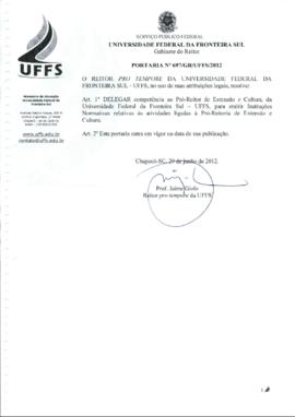 Portaria 697-GR-2012