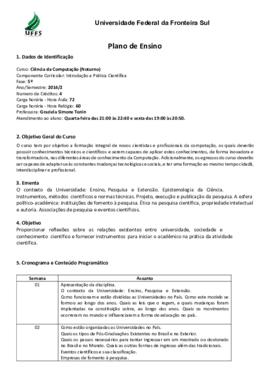 Iniciação à Prática Científica