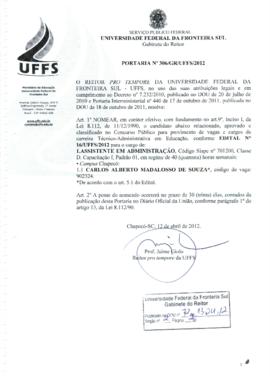 Portaria 306-GR-2012