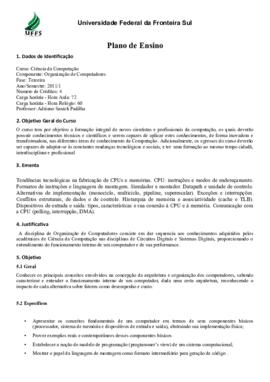 Organização de Computadores
