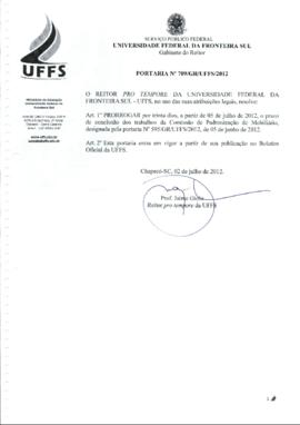 Portaria 709-GR-2012
