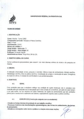 Iniciação à Prática Científica