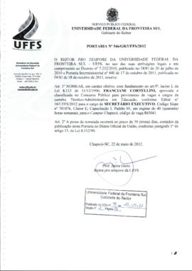 Portaria 546-GR-2012