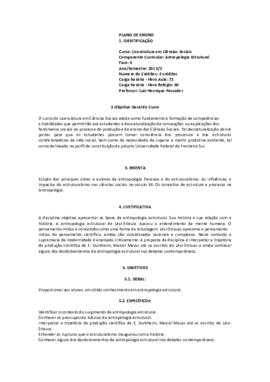 Antropologia Estrutural