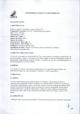 Epistemologia da Geografia