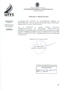 Portaria 200-GR-2012