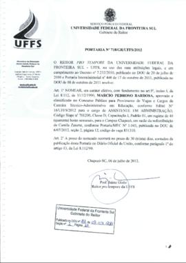 Portaria 718-GR-2012
