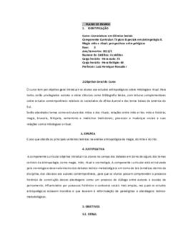 Tópicos Especiais em Antropologia II