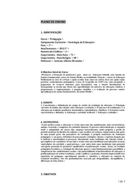 Sociologia da Educação