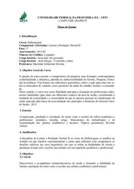 Leitura e Produção Textual II