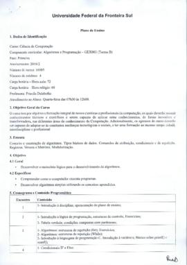 Algoritmos e Programação - Turma B