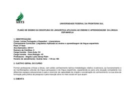 Linguística Aplicada ao Ensino e Aprendizagem da Língua Espanhola