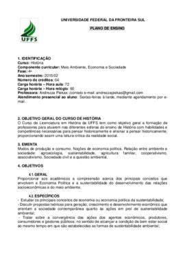 Meio Ambiente, Economia e Sociedade